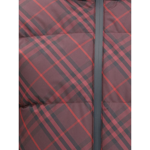 Burberry Eleganter Roter Polyester-Mantel