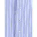 Margiela Hellblaues Baumwollhemd mit Muster