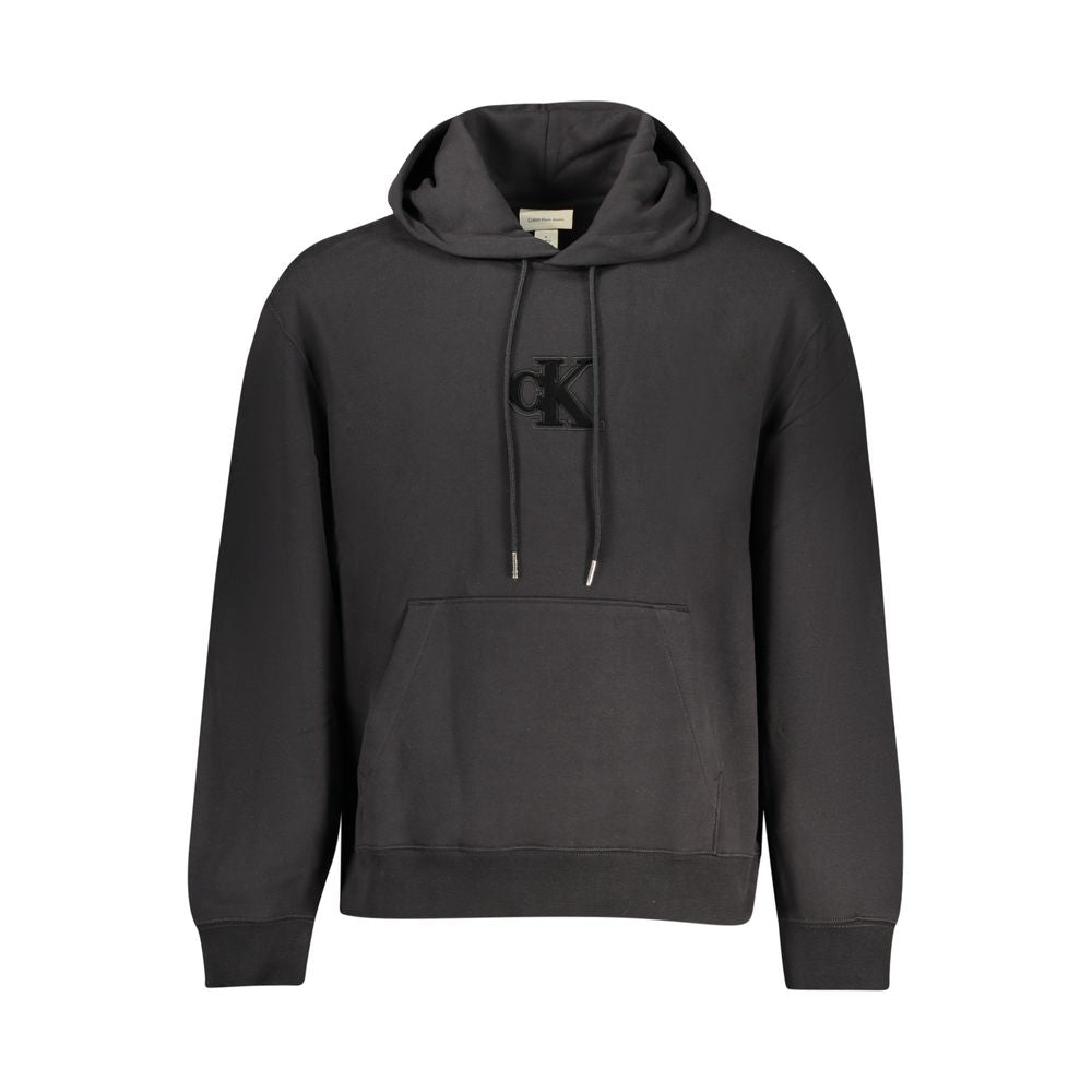 Calvin Klein Baumwoll-Sweatshirt in Schwarz