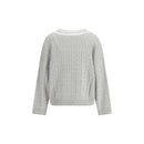 Brunello Cucinelli Baumwoll-Sweatshirt in Weiß