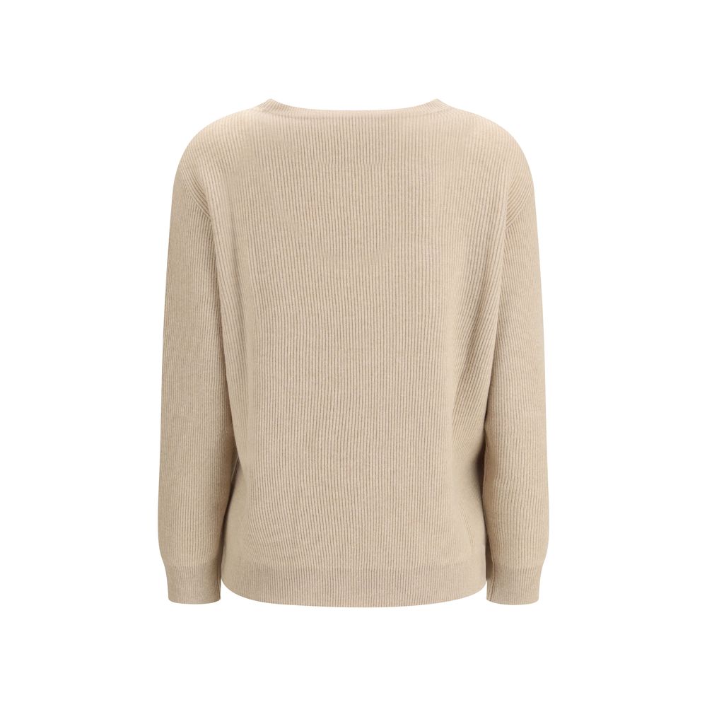 Brunello Cucinelli Beiger Kaschmirpullover