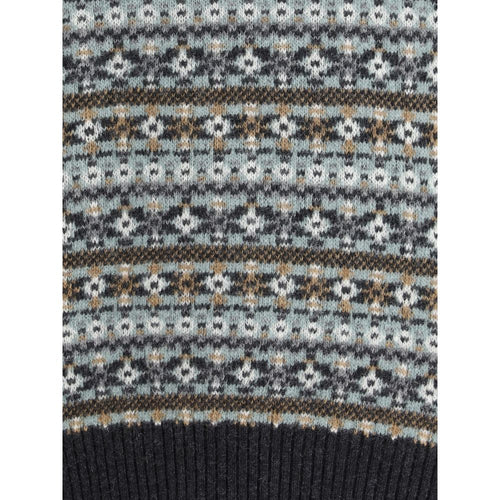 Brooksfield Woll-Sweatshirt mit Multicolor-Muster