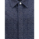 Fendi Baumwoll-Denim-Jacke in Blau