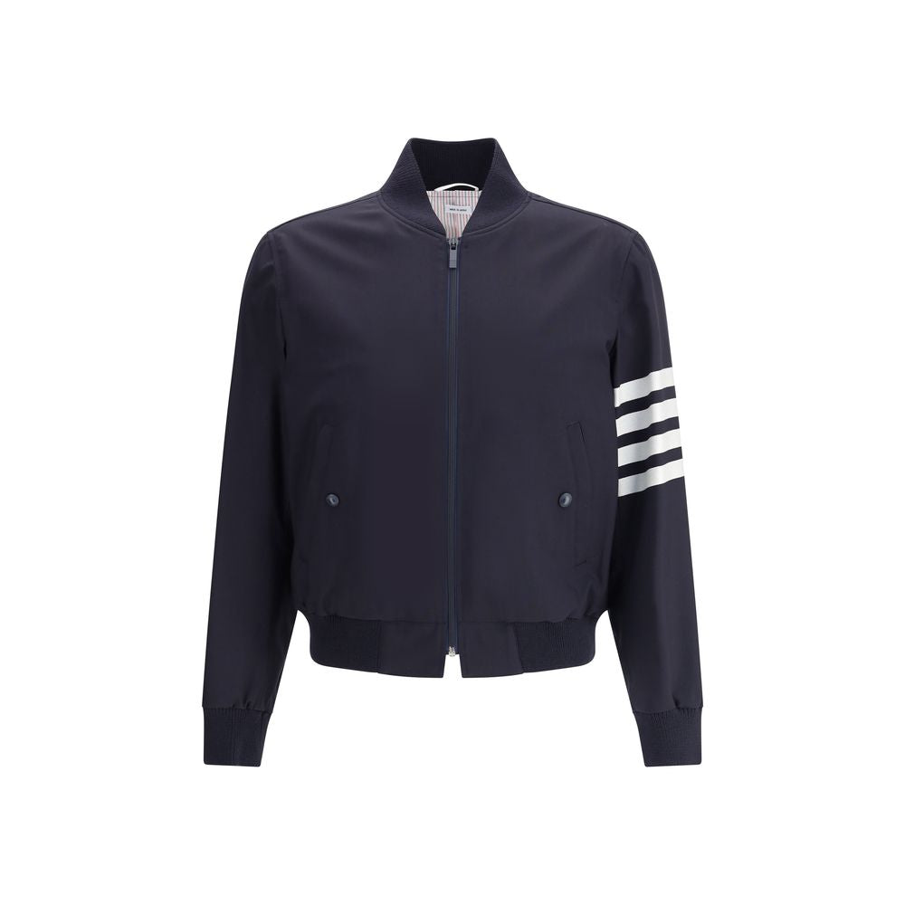 Thom Browne Blauer Wollbomber
