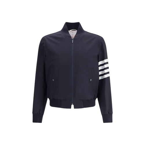 Thom Browne Blauer Wollbomber