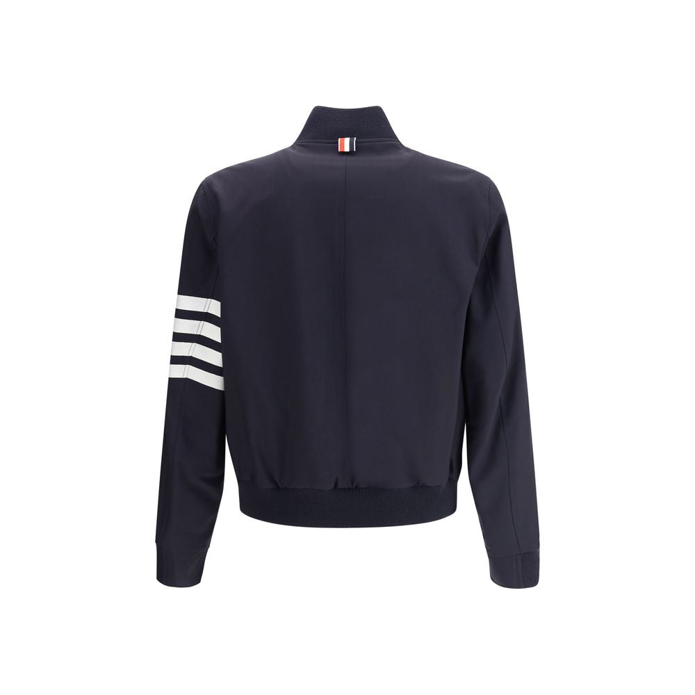 Thom Browne Blauer Wollbomber