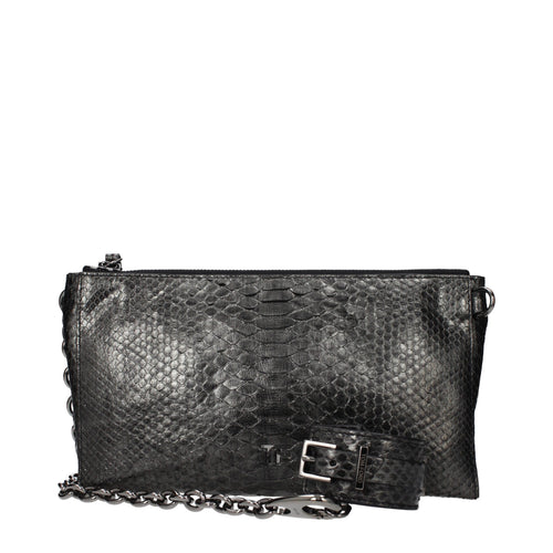 Tom Ford Grau Python-Leder Handtasche