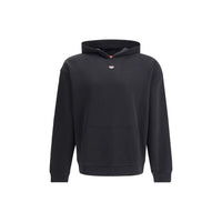 Diesel Schwarzer Baumwoll-Sweatshirt