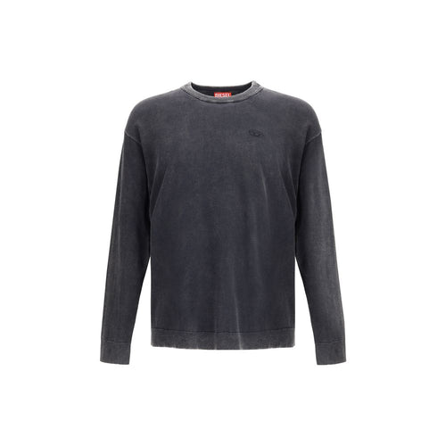 Diesel Graues Baumwoll-Sweatshirt