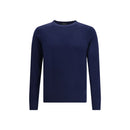 Aragona Cashmere Blauer Merino-Woll-Kaschmir-Pullover