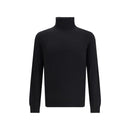 Aragona Cashmere Schwarzer Rollkragenpullover aus Merinowolle