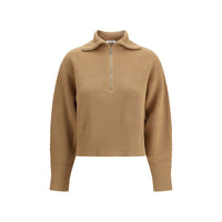 Max Mara Brauner Woll-Sweatshirt