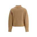 Max Mara Brauner Woll-Sweatshirt