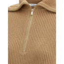 Max Mara Brauner Woll-Sweatshirt