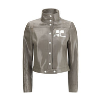 Courrèges Gray full length cotton jacket