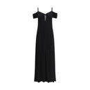 Saint Laurent Schwarzes Viskose-Kleid im Casual-Look