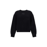Alexander Wang Schwarzer Baumwoll-Sweatshirt