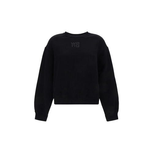 Alexander Wang Schwarzer Baumwoll-Sweatshirt