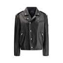 Prada Schwarze Lederjacke