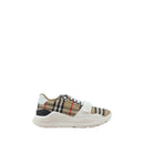 Burberry Beigefarbene Baumwoll-Sportschuhe
