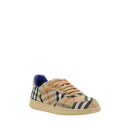 Burberry beige low-top fabric sneakers