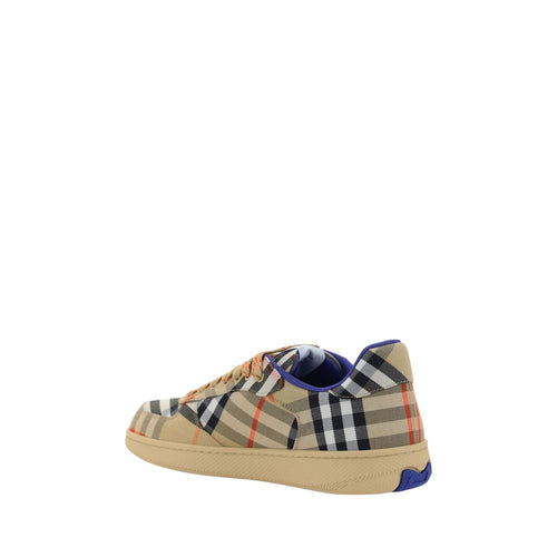Burberry beige low-top fabric sneakers