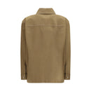 Saint Laurent Grüne Baumwoll-Jeansjacke