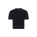 Thom Browne Schwarzes Baumwoll-T-Shirt