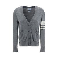 Thom Browne Grey Melange Wool Polo Shirt
