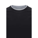 Brunello Cucinelli Black Cotton T-Shirt