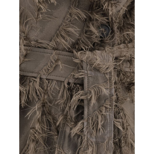 Brunello Cucinelli Brauner Polyester-Mantel