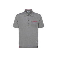 Thom Browne Graues Baumwoll-Poloshirt