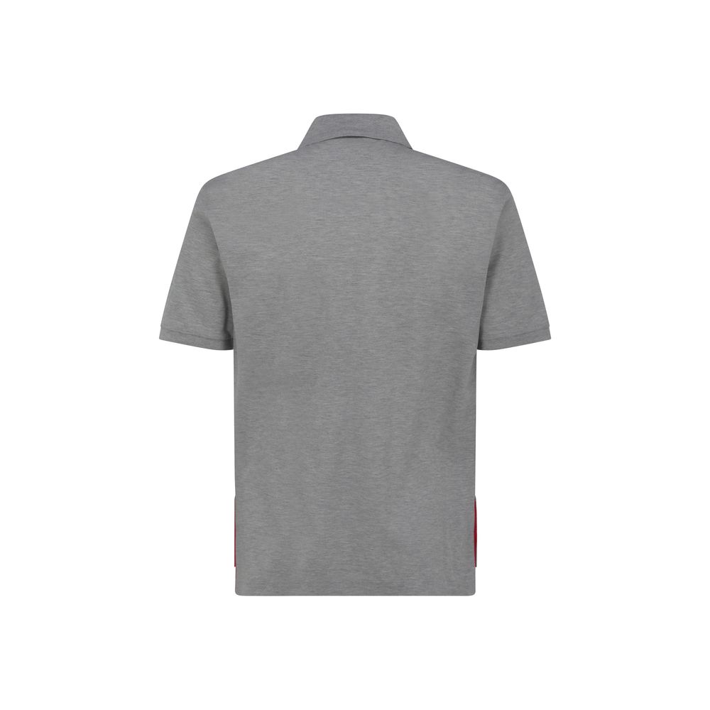 Thom Browne Graues Baumwoll-Poloshirt