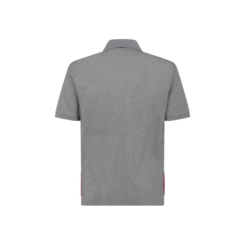 Thom Browne Graues Baumwoll-Poloshirt