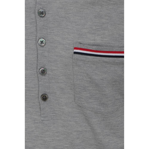 Thom Browne Graues Baumwoll-Poloshirt