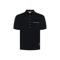 Thom Browne Baumwoll-Poloshirt in Blau