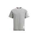 Thom Browne Graues Baumwoll-T-Shirt