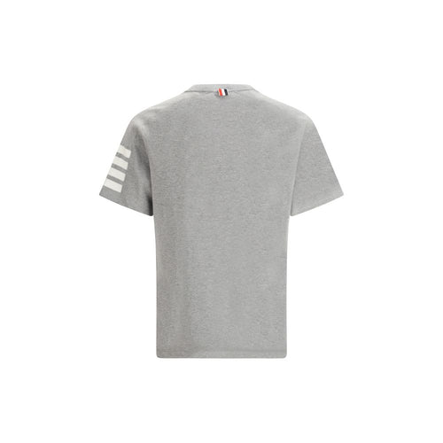 Thom Browne Graues Baumwoll-T-Shirt