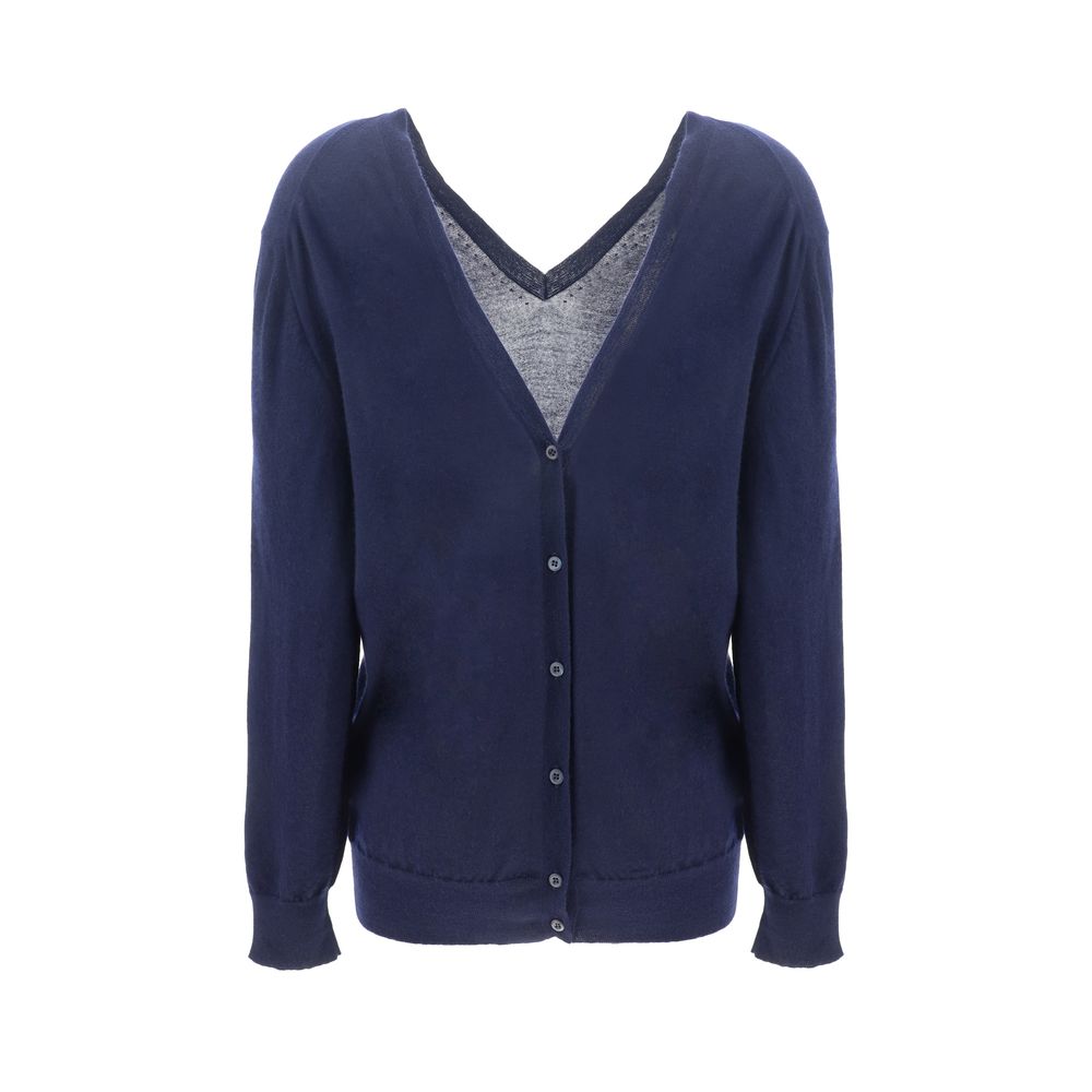 Prada Blauer Kaschmir-Cardigan