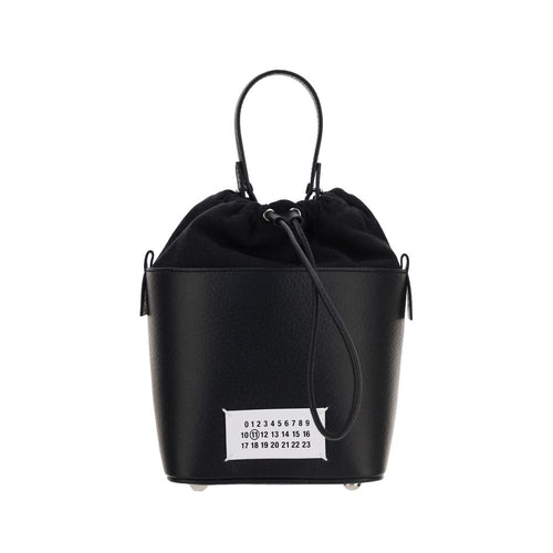 Margiela Schwarze Kalbshaut Bos Taurus Schultertasche