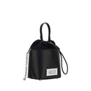 Margiela Schwarze Kalbshaut Bos Taurus Schultertasche