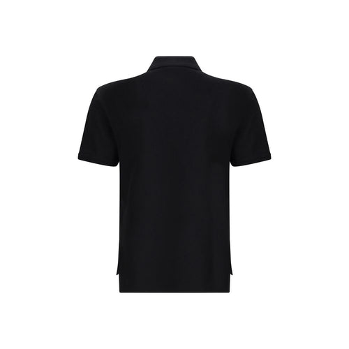 Givenchy Schwarzes Baumwoll-Poloshirt