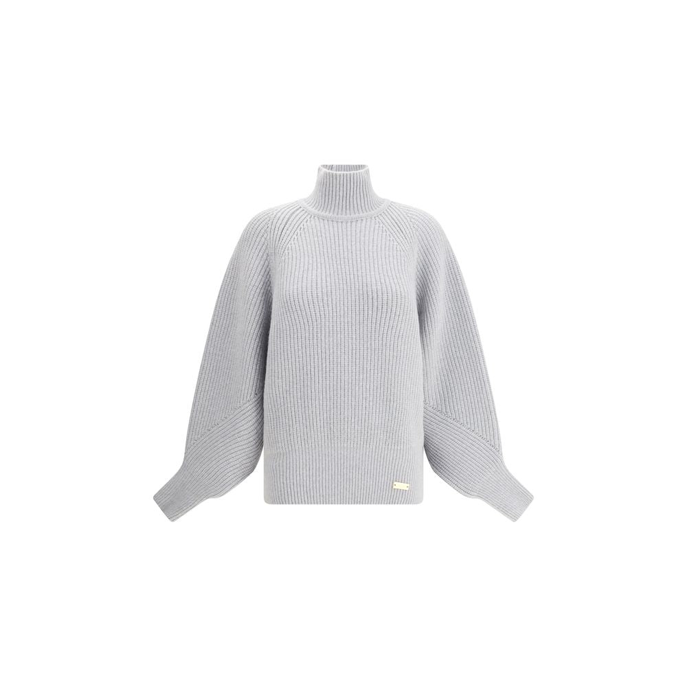 Balmain Grauer Wollpullover