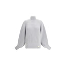 Balmain Grauer Wollpullover