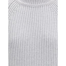 Balmain Grauer Wollpullover
