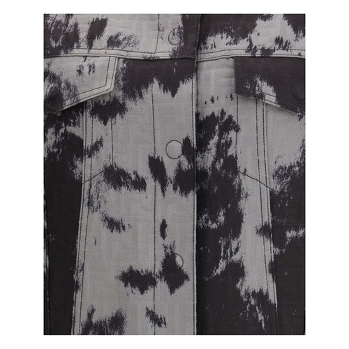 Fendi Schwarze Baumwoll-Denim-Jacke