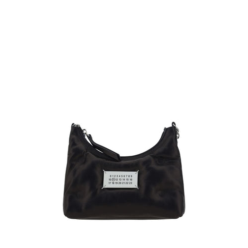 Margiela Schwarze Lammleder-Schultertasche Ovis Aries Aries