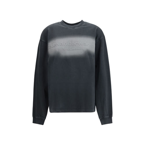 Alexander Wang Schwarzes Baumwoll-Sweatshirt